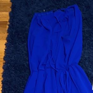 this is a long romper with a slit